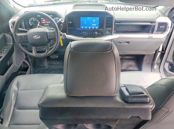 1FTEW1EBXMFB81003 2021 FORD F150 White Dashboard view