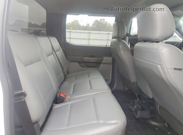 1FTEW1EBXMFB81003 2021 FORD F150 White Rear seats view