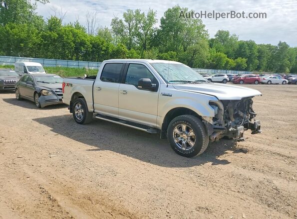 1FTEW1EF0HFC10498 2017 FORD F150 Silver Передня права чверть