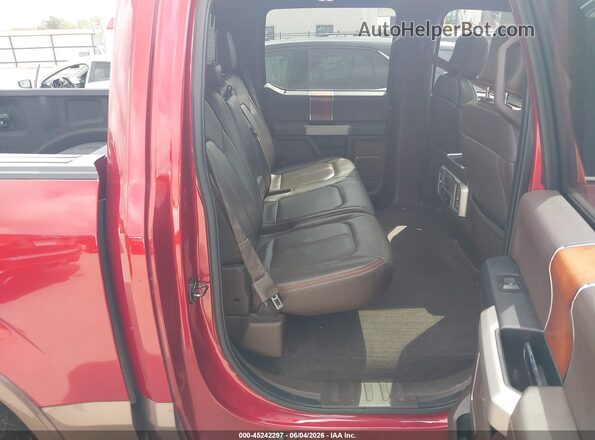 1FTEW1EF0HFC88876 2017 FORD F150 Maroon VIN კოდის სტიკერის ხედი