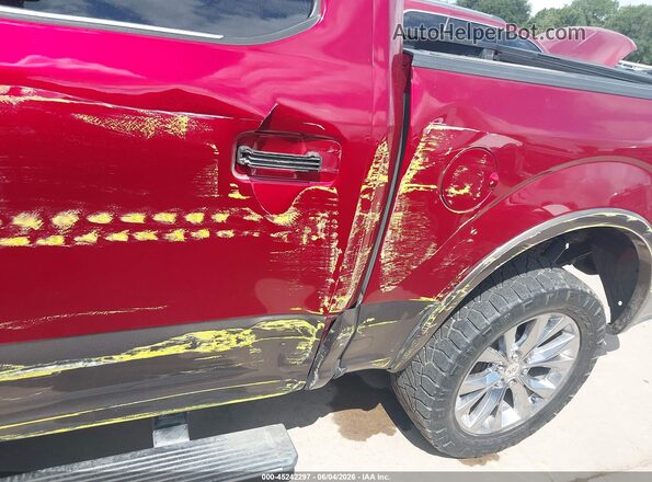 1FTEW1EF0HFC88876 2017 FORD F150 Maroon 