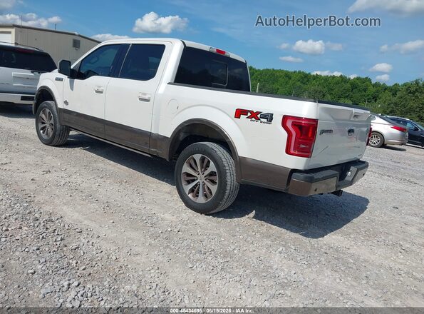 1FTEW1EF1GFC64942 2016 FORD F150 White Trasero izquierdo