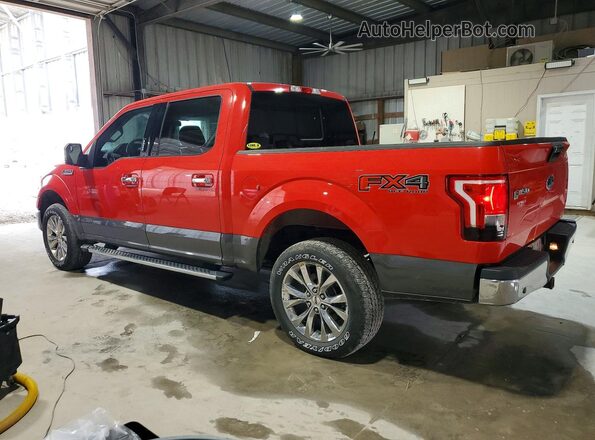 1FTEW1EF1GKD64580 2016 FORD F150 Red Rear left