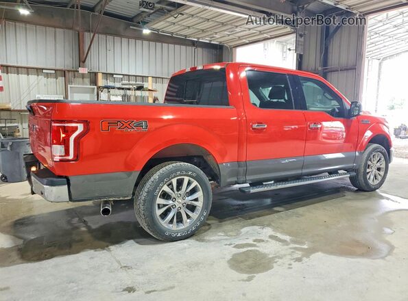 1FTEW1EF1GKD64580 2016 FORD F150 Red Rear right
