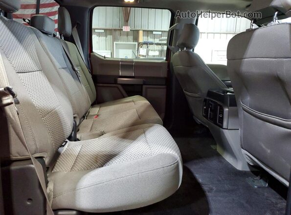 1FTEW1EF1GKD64580 2016 FORD F150 Red Rear seats view