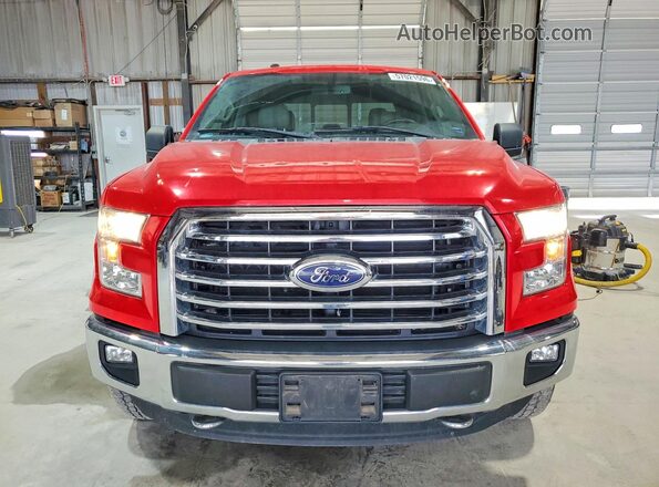 1FTEW1EF1GKD64580 2016 FORD F150 Red Front view