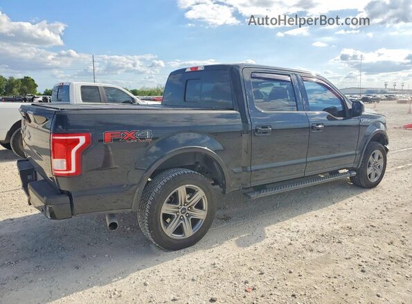 1FTEW1EF1GKF80526 2016 FORD F150 Black Rear right