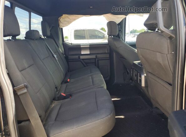 1FTEW1EF1GKF80526 2016 FORD F150 Black Rear seats view