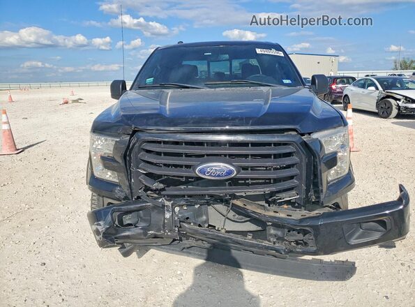 1FTEW1EF1GKF80526 2016 FORD F150 Black Front view