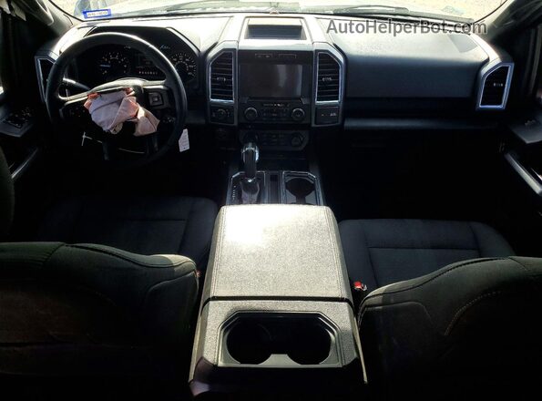 1FTEW1EF1GKF80526 2016 FORD F150 Black Dashboard view