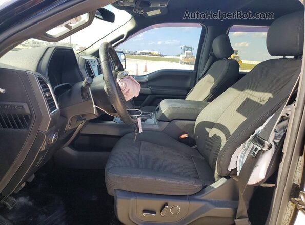 1FTEW1EF1GKF80526 2016 FORD F150 Black Front interior view