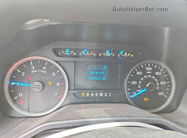 1FTEW1EF1HFB23340 2017 FORD F150 White Սարքավորումների վահանակի տեսք