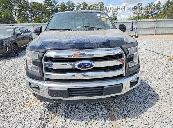 1FTEW1EF1HFC38469 2017 FORD F150 Black წინა ხედი