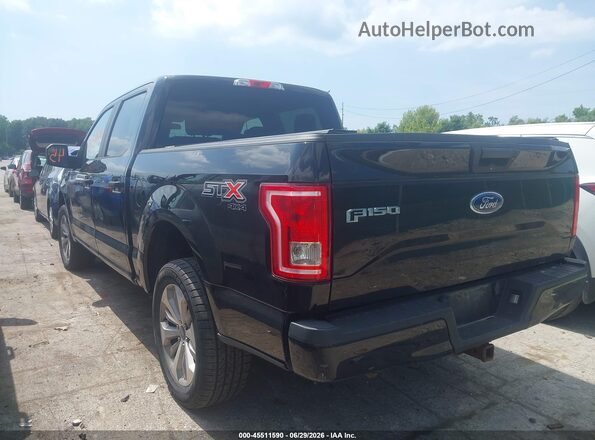 1FTEW1EF1HFC44062 2017 FORD F150 Black Rear left