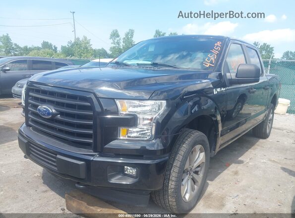 1FTEW1EF1HFC44062 2017 FORD F150 Black Front left