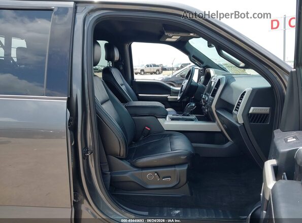 1FTEW1EF1HKD69487 2017 FORD F150 Gray წინა სალონის ხედი