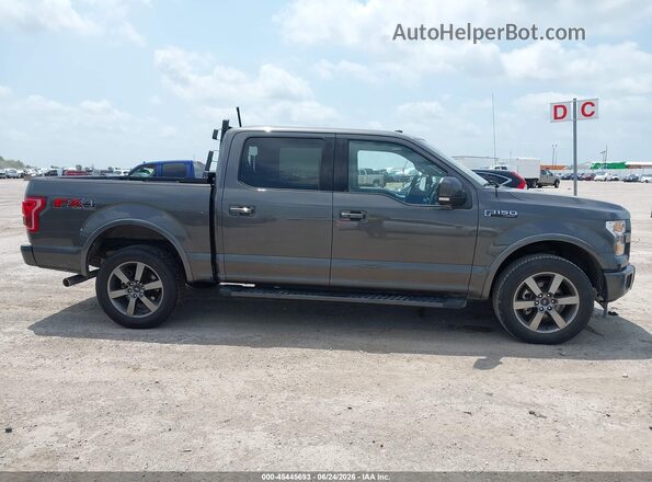 1FTEW1EF1HKD69487 2017 FORD F150 Gray უკანა სალონის ხედი