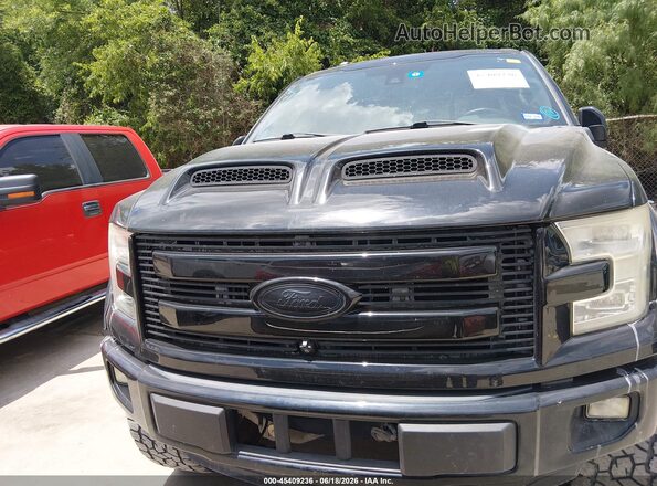 1FTEW1EF2GFC39659 2016 FORD F150 Black Rear interior view