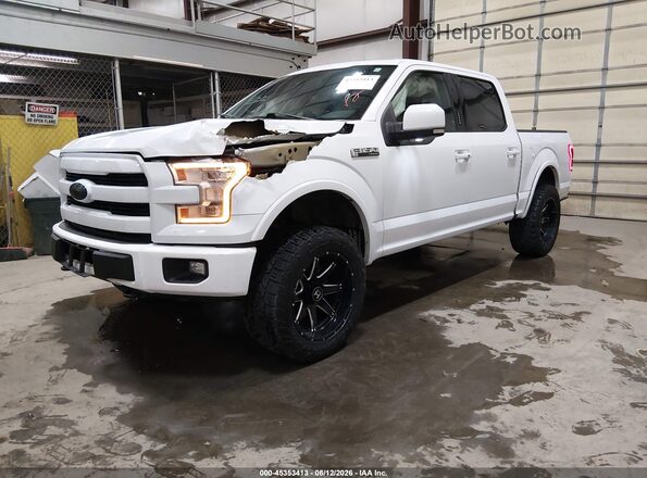 1FTEW1EF3GKF13684 2016 FORD F150 White Vista tres cuartos delantera izquierda