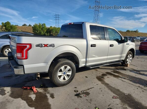 1FTEW1EF3GKF34504 2016 FORD F150 Silver Trasero derecho