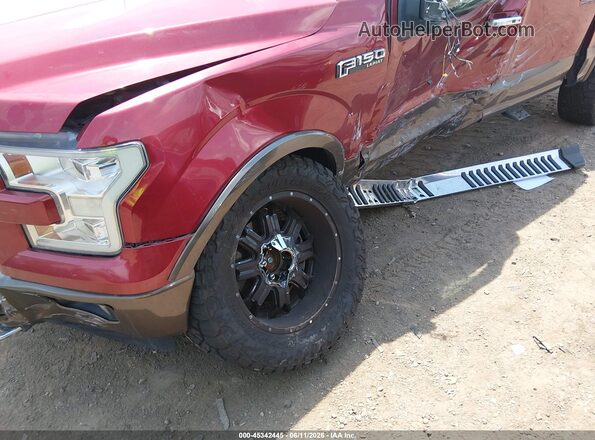 1FTEW1EF3HFA30741 2017 FORD F150 Burgundy წინა ხედი