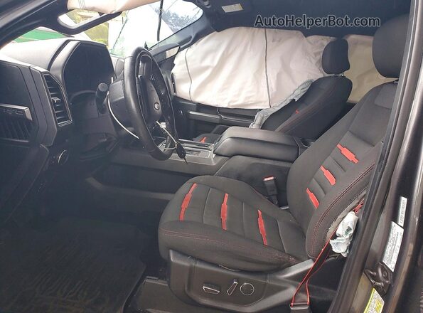 1FTEW1EF3HFB99710 2017 FORD F150 Black Вид салону спереду