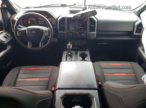 1FTEW1EF3HFB99710 2017 FORD F150 Black Вид панелі приладів