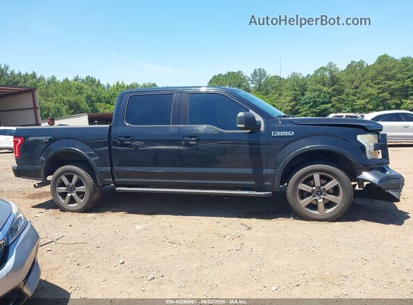 1FTEW1EF4GFB25467 2016 FORD F150 Black Панорамний вид салону 360°