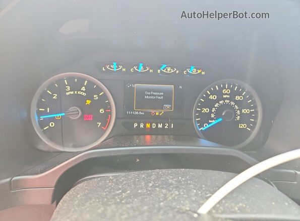 1FTEW1EF4GKD49670 2016 FORD F150 Gray Вид щитка приладів
