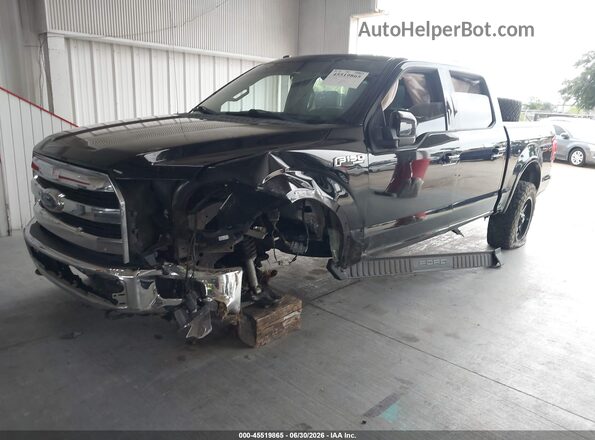 1FTEW1EF4GKF15413 2016 FORD F150 Black Առջևի ձախ երեք քառորդ տեսարան