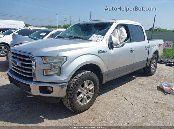 1FTEW1EF4GKF29781 2016 FORD F150 Silver წინა მარცხენა ხედი სამი მეოთხედიდან