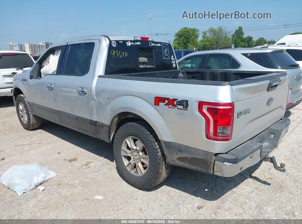 1FTEW1EF4GKF29781 2016 FORD F150 Silver უკანა მარცხენა