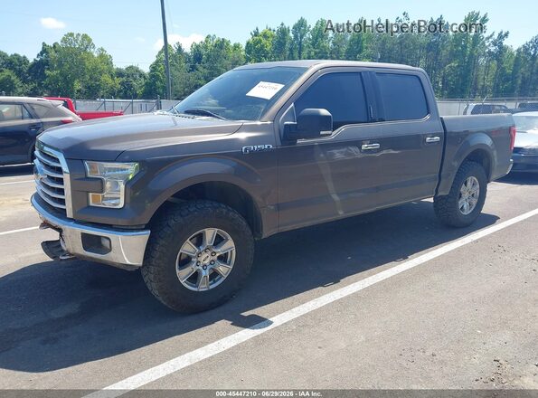 1FTEW1EF4HFA31168 2017 FORD F150 Gray Передня ліва чверть