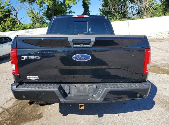 1FTEW1EF5HKC43410 2017 FORD F150 Black Հետևի տեսք
