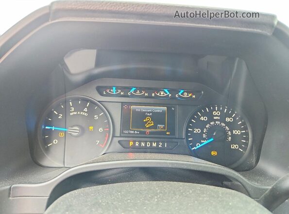 1FTEW1EF5HKC82465 2017 FORD F150 Серый Вид щитка приборов