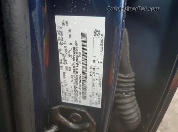 1FTEW1EF6GFB22120 2016 FORD F150 Blue ძრავის განყოფილების ხედი