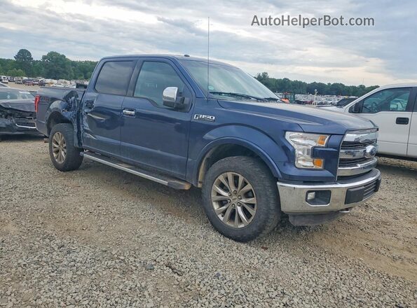 1FTEW1EF6GKD14516 2016 FORD F150 Blue Front right