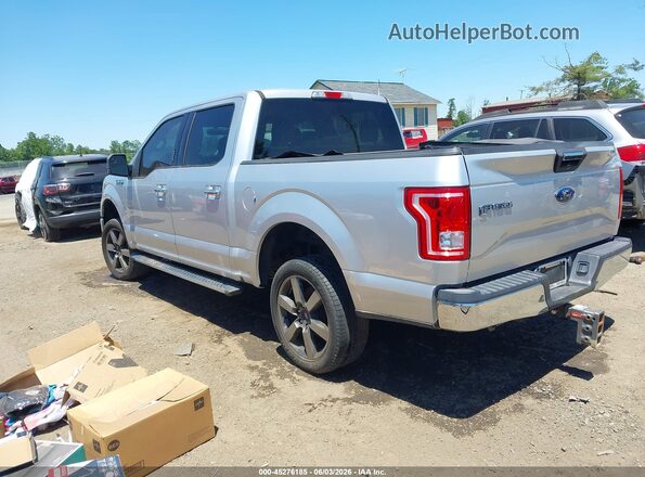 1FTEW1EF6HFA06580 2017 FORD F150 Silver Trasero izquierdo