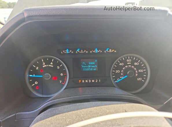 1FTEW1EF6HFC36295 2017 FORD F150 Черный Вид щитка приборов