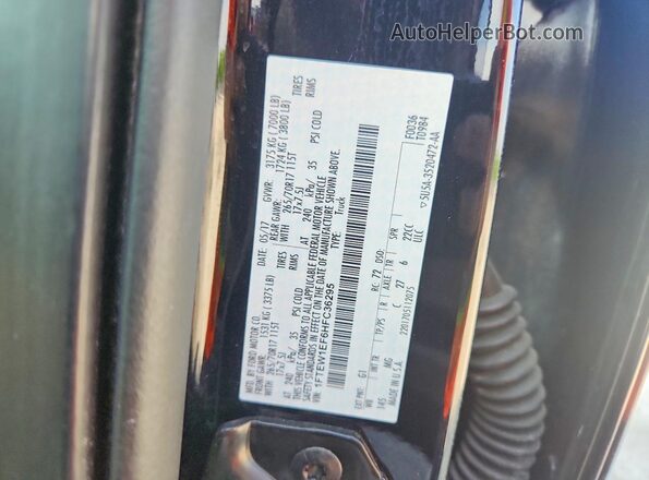 1FTEW1EF6HFC36295 2017 FORD F150 Черный Вид подкапотного пространства