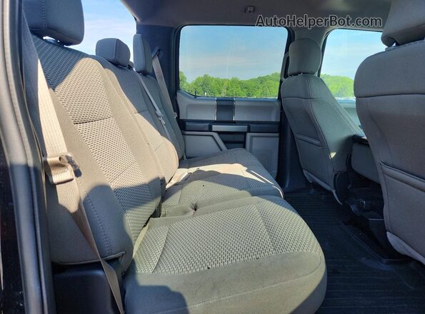 1FTEW1EF6HFC36295 2017 FORD F150 Черный Вид задних сидений