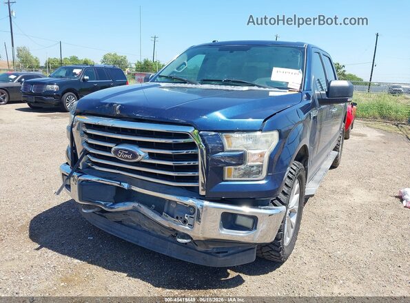 1FTEW1EF6HKC82104 2017 FORD F150 Blue წინა ხედი