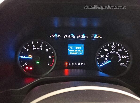 1FTEW1EF7GFA55480 2016 FORD F150 Gray Instrument cluster view
