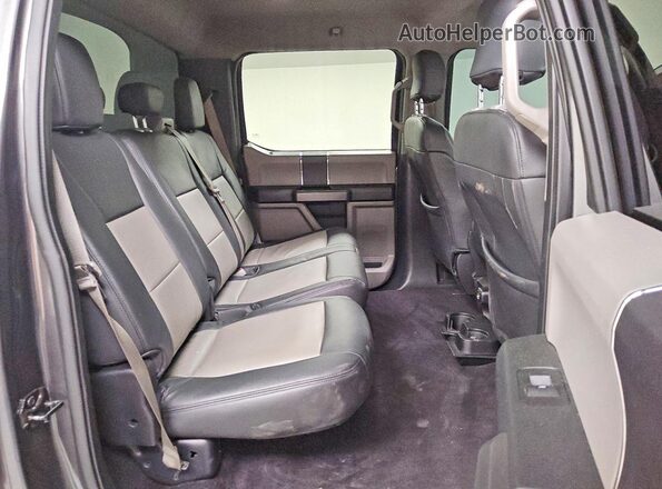 1FTEW1EF7GFA55480 2016 FORD F150 Gray Rear seats view