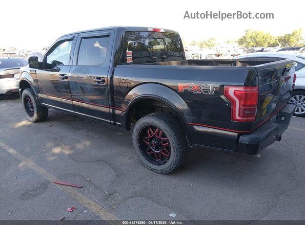 1FTEW1EF7GFC63164 2016 FORD F150 Black Задня ліва чверть
