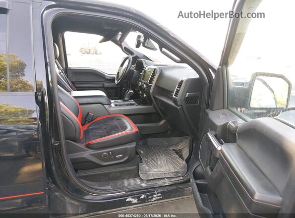 1FTEW1EF7GFC63164 2016 FORD F150 Black Вид салону спереду