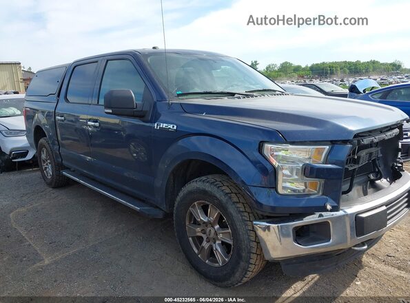 1FTEW1EF8GFA77438 2016 FORD F150 Blue Սալոնի հետևի տեսք