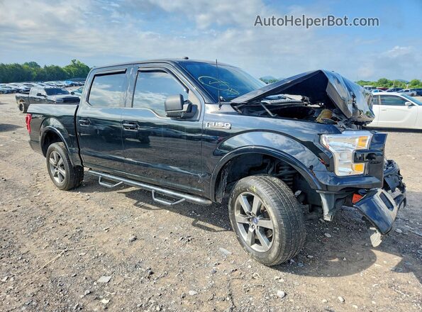 1FTEW1EF8HFB75869 2017 FORD F150 Black Передня права чверть