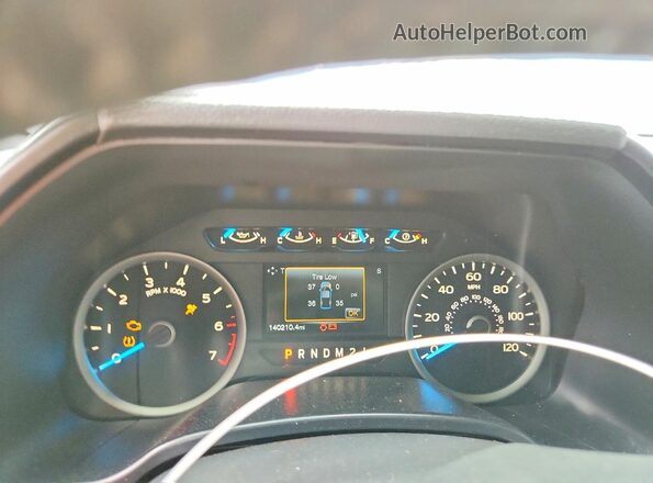 1FTEW1EF8HFB75869 2017 FORD F150 Black Вид щитка приладів