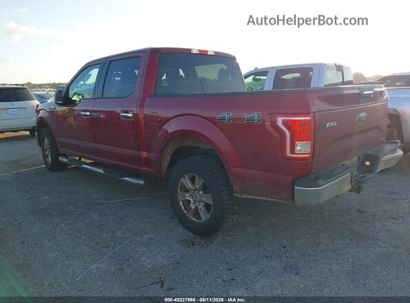 1FTEW1EF9GFA57280 2016 FORD F150 Burgundy Հետևի ձախ
